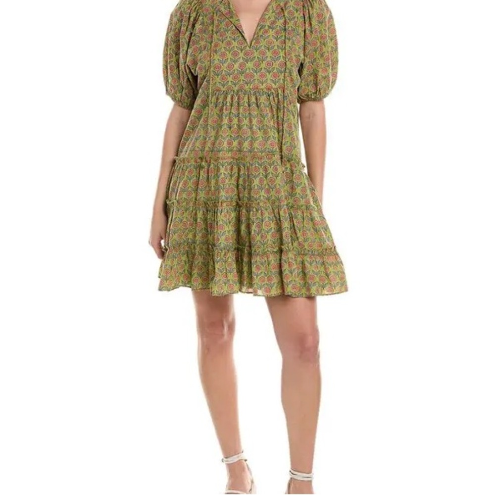 SAYLOR Green Floral Carmella Mini Dress